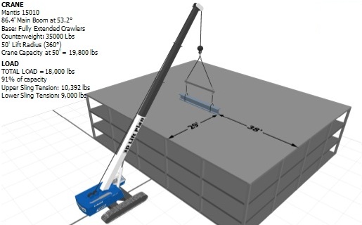 example of a crane lift plan